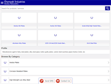 Tablet Screenshot of champakgroup.com